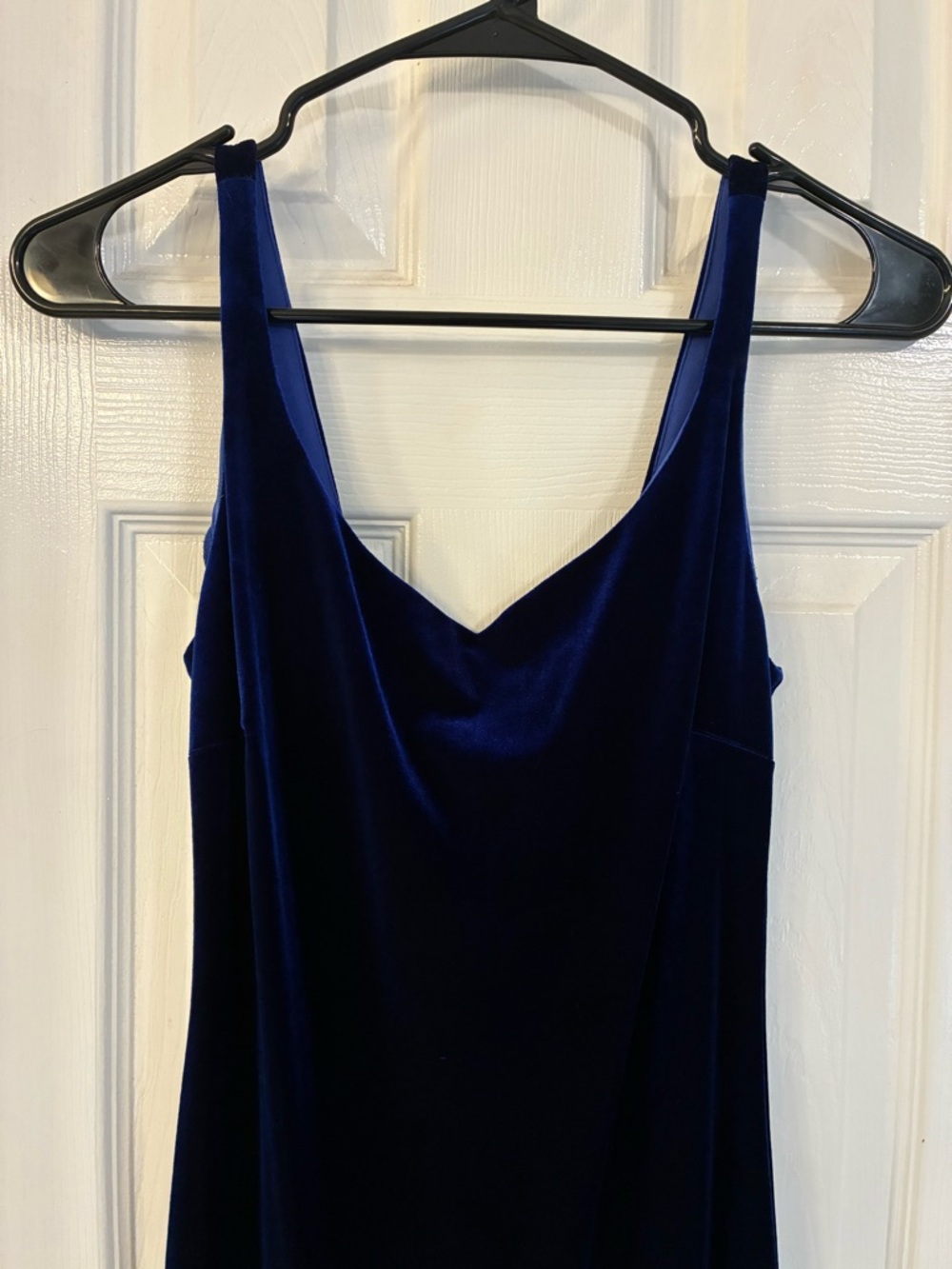Vintage 90s Royal Blue Velvet Slip Dress